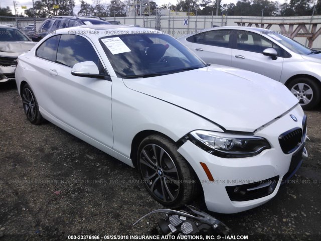 WBA1F9C52GV742635 - 2016 BMW 228 I/SULEV WHITE photo 1