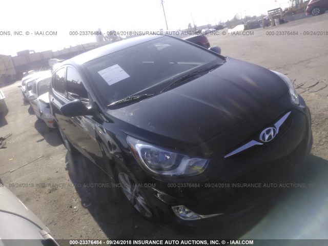 KMHCU5AE0CU018015 - 2012 HYUNDAI ACCENT GLS/GS/SE BLACK photo 1