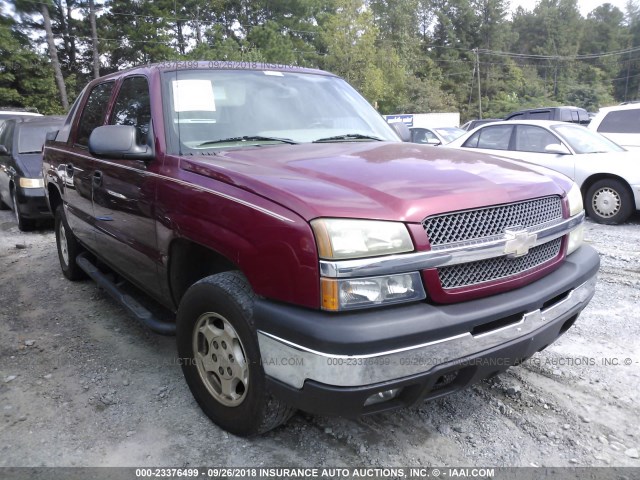 3GNEC12T94G200216 - 2004 CHEVROLET AVALANCHE C1500 MAROON photo 1