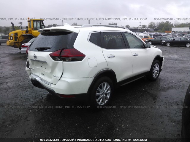 5N1AT2MV8JC770486 - 2018 NISSAN ROGUE SV/SL WHITE photo 4