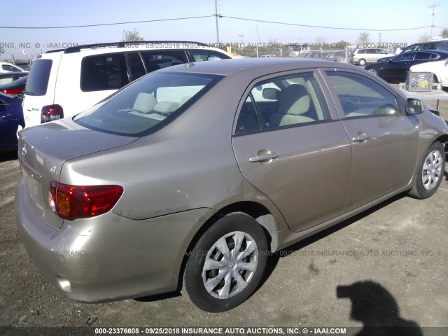 1NXBU4EE9AZ217190 - 2010 TOYOTA COROLLA S/LE/XLE TAN photo 4