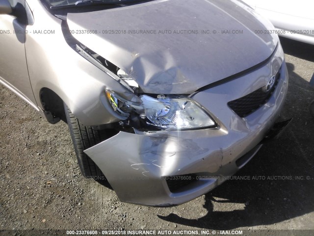 1NXBU4EE9AZ217190 - 2010 TOYOTA COROLLA S/LE/XLE TAN photo 6