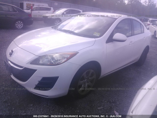 JM1BL1SG0A1143204 - 2010 MAZDA 3 I WHITE photo 2