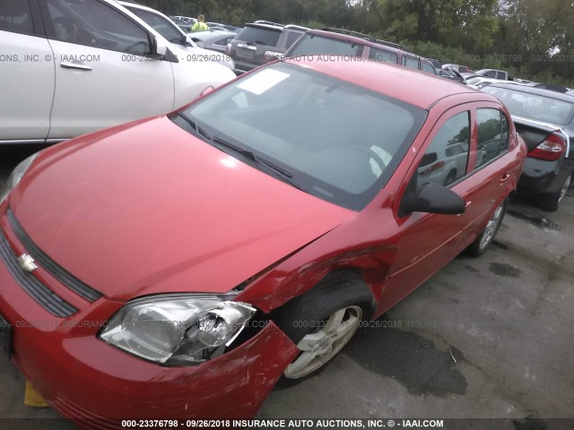 1G1AF5F52A7199489 - 2010 CHEVROLET COBALT 2LT RED photo 2