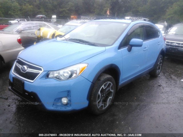 JF2GPABC9HH242596 - 2017 SUBARU CROSSTREK PREMIUM ლურჯი ფოტო 2