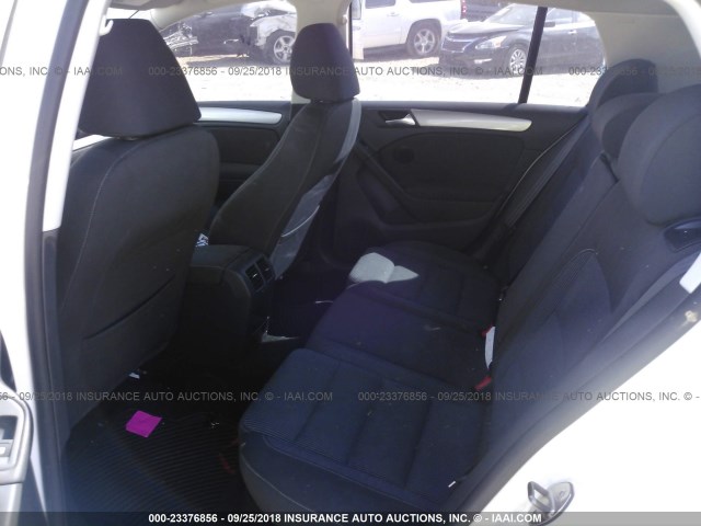 WVWNM7AJ9CW058314 - 2012 VOLKSWAGEN GOLF WHITE photo 8