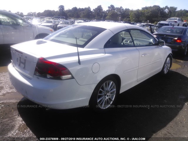 YV1MC67209J075351 - 2009 VOLVO C70 T5 WHITE photo 4