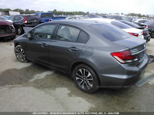 2HGFB2F99DH515698 - 2013 HONDA CIVIC EXL 银色 照片 3
