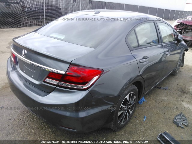 2HGFB2F99DH515698 - 2013 HONDA CIVIC EXL 银色 照片 4