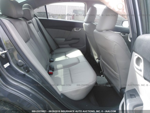 2HGFB2F99DH515698 - 2013 HONDA CIVIC EXL 银色 照片 8