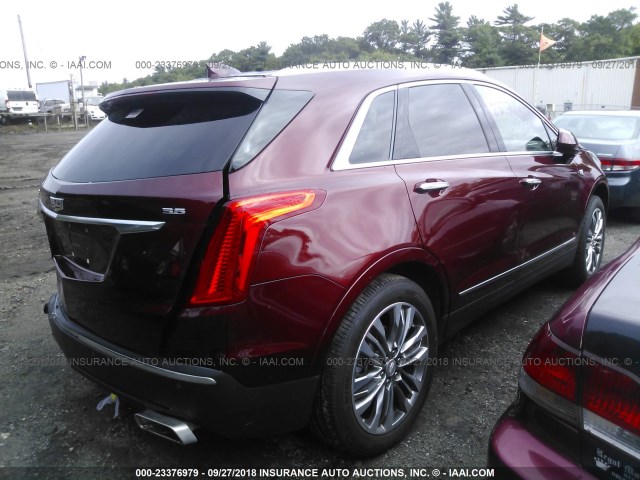 1GYKNERS9HZ100790 - 2017 CADILLAC XT5 PREMIUM LUXURY RED photo 4