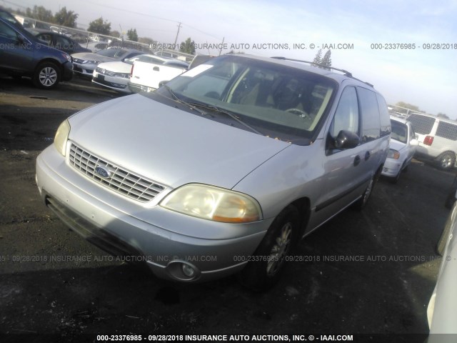 2FMZA51492BB55162 - 2002 FORD WINDSTAR LX SILVER photo 2