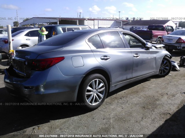 JN1BV7APXFM357530 - 2015 INFINITI Q50 PREMIUM/SPORT GRAY photo 4