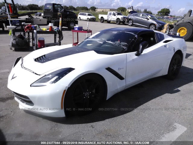 1G1YB2D7XF5121364 - 2015 CHEVROLET CORVETTE STINGRAY/1LT WHITE photo 2