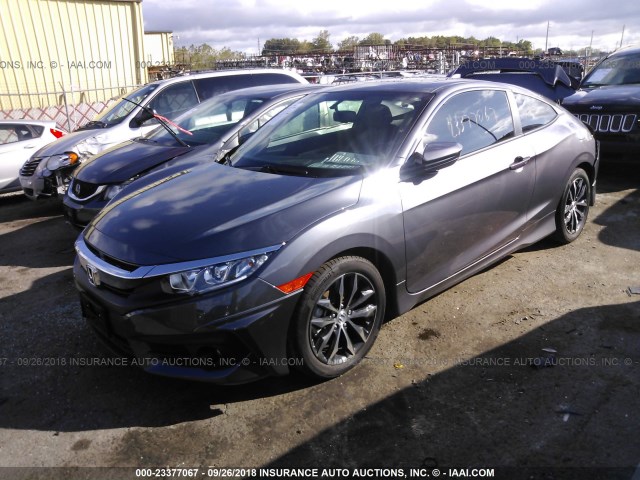 2HGFC3B73JH352663 - 2018 HONDA CIVIC EXL GRAY photo 2