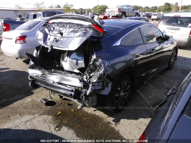 2HGFC3B73JH352663 - 2018 HONDA CIVIC EXL GRAY photo 4