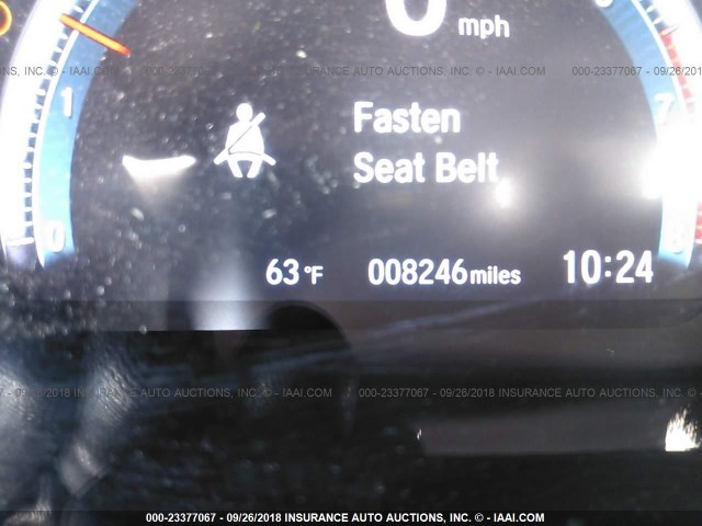 2HGFC3B73JH352663 - 2018 HONDA CIVIC EXL GRAY photo 7