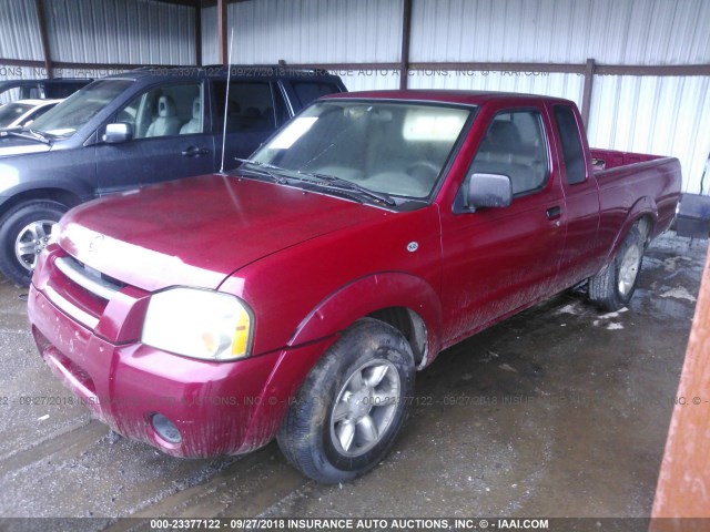 1N6DD26S72C339248 - 2002 NISSAN FRONTIER KING CAB XE MAROON photo 2