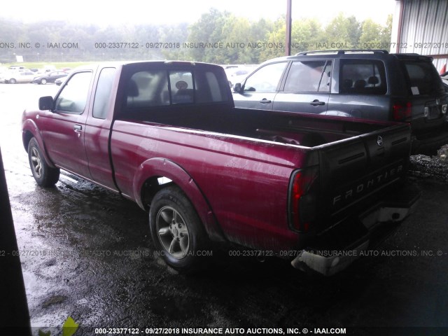 1N6DD26S72C339248 - 2002 NISSAN FRONTIER KING CAB XE MAROON photo 3