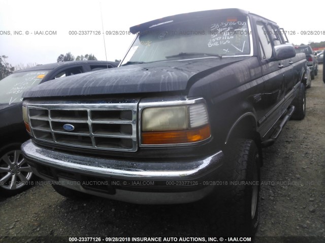 1FTJW36GXVEB02165 - 1997 FORD F350 BLACK photo 2