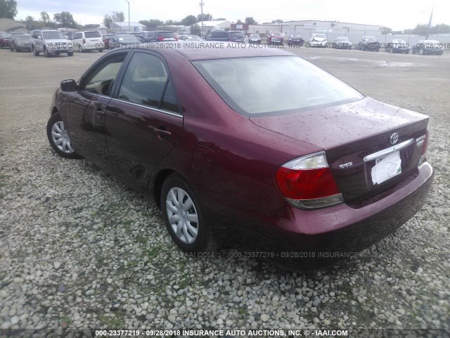 4T1BE32K75U098580 - 2005 TOYOTA CAMRY LE/XLE/SE Қызыл фото 3