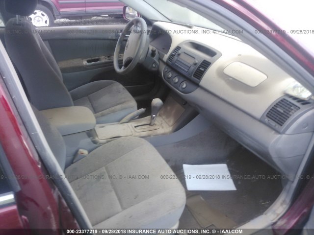 4T1BE32K75U098580 - 2005 TOYOTA CAMRY LE/XLE/SE Қызыл фото 5