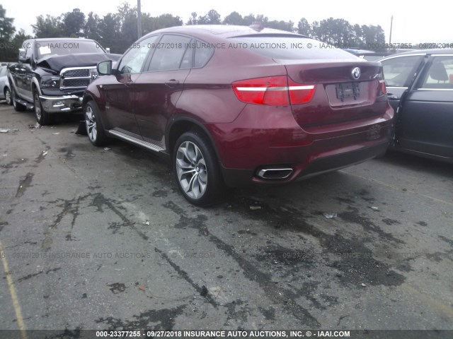 5UXFG8C5XCL590351 - 2012 BMW X6 XDRIVE50I RED photo 3