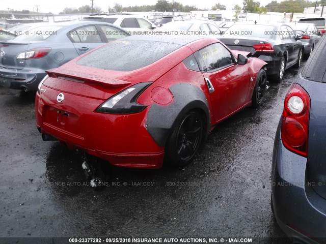 JN1AZ4EH6BM551287 - 2011 NISSAN 370Z TOURING/NISMO RED photo 4