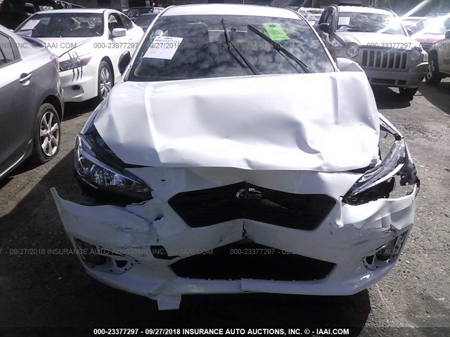 4S3GKAJ63K3603544 - 2019 SUBARU IMPREZA SPORT WHITE photo 6