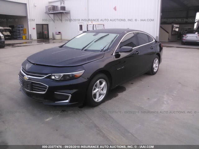 1G1ZB5ST8HF239142 - 2017 CHEVROLET MALIBU LS შავი ფოტო 2