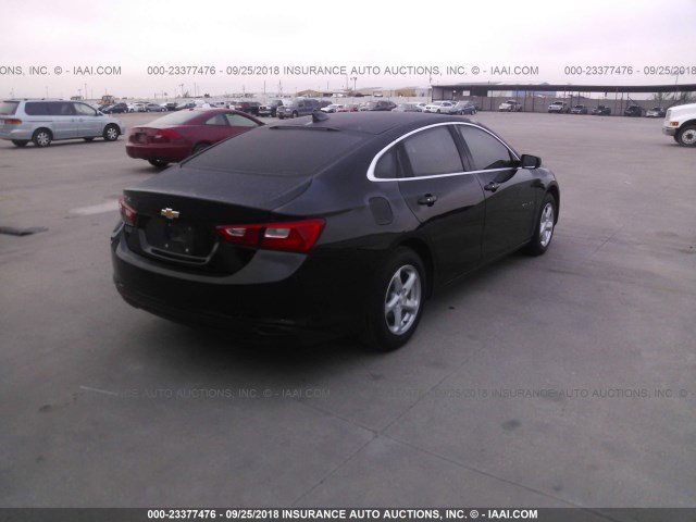 1G1ZB5ST8HF239142 - 2017 CHEVROLET MALIBU LS შავი ფოტო 4