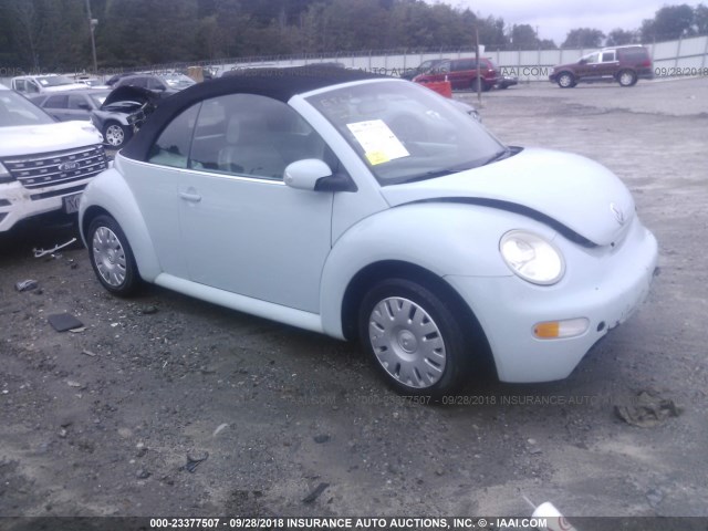 3VWBM31Y45M367486 - 2005 VOLKSWAGEN NEW BEETLE GL 浅蓝色 照片 1