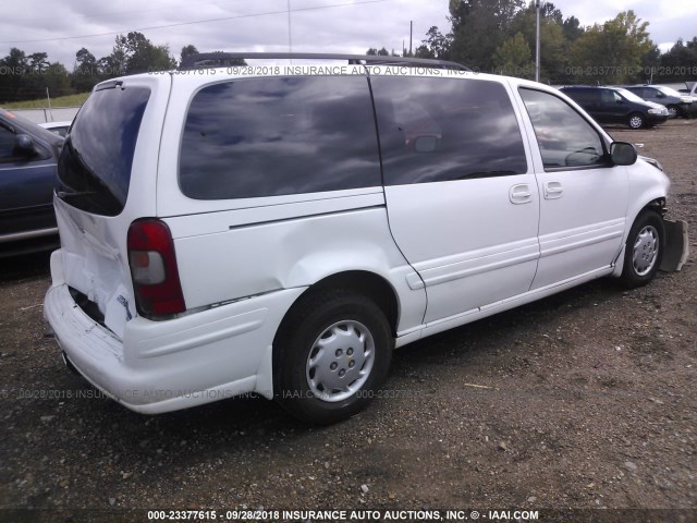 1GHDX03E1YD253640 - 2000 OLDSMOBILE SILHOUETTE WHITE photo 4