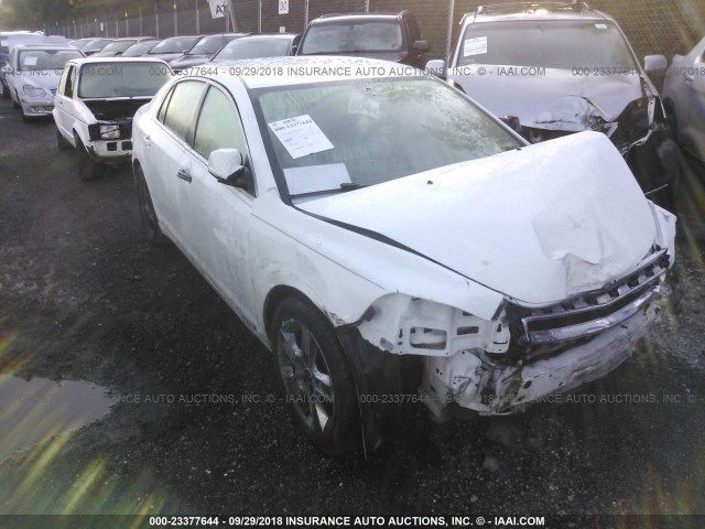 1G1ZH57B39F127395 - 2009 CHEVROLET MALIBU 1LT WHITE photo 1