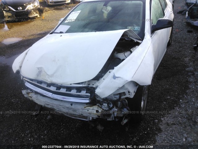 1G1ZH57B39F127395 - 2009 CHEVROLET MALIBU 1LT WHITE photo 6