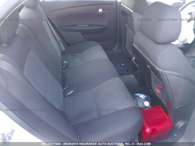 1G1ZH57B39F127395 - 2009 CHEVROLET MALIBU 1LT WHITE photo 8