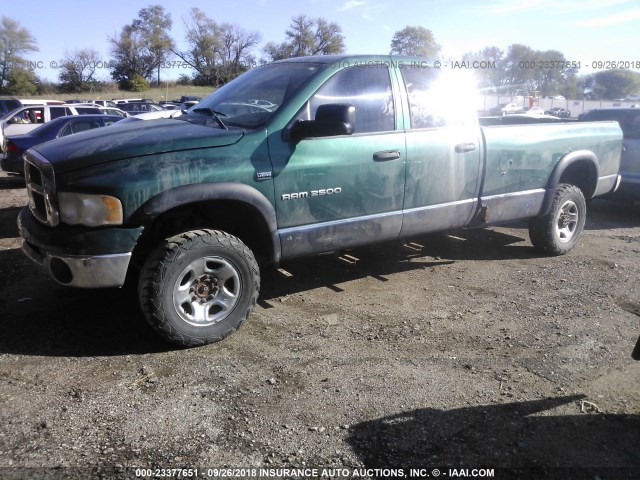 3D7KU28D93G814296 - 2003 DODGE RAM 2500 ST/SLT 绿色 照片 2