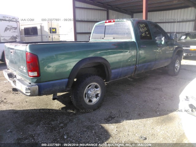 3D7KU28D93G814296 - 2003 DODGE RAM 2500 ST/SLT 绿色 照片 4