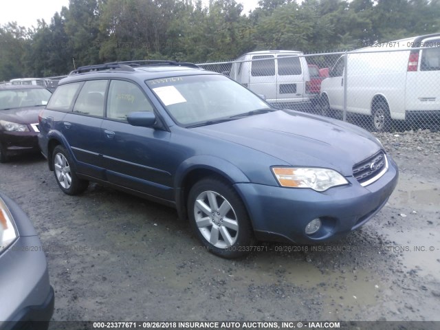 4S4BP62C467305799 - 2006 SUBARU LEGACY OUTBACK 2.5I LIMITED BLUE photo 1