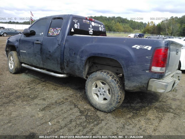 1GTSKVE34AZ134476 - 2010 GMC SIERRA K1500 SLE BLUE photo 3