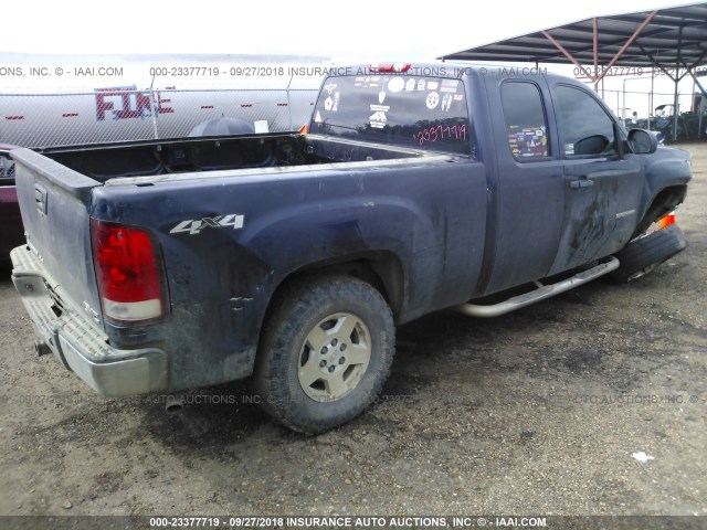 1GTSKVE34AZ134476 - 2010 GMC SIERRA K1500 SLE BLUE photo 4