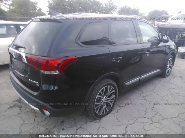 JA4AD3A37JZ023463 - 2018 MITSUBISHI OUTLANDER SE/SEL BLACK photo 4