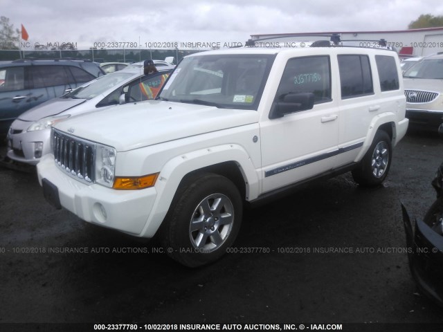 1J8HG58207C696541 - 2007 JEEP COMMANDER LIMITED WHITE photo 2