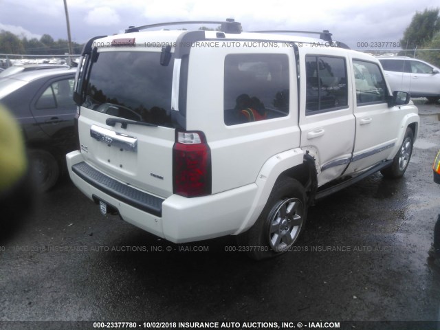 1J8HG58207C696541 - 2007 JEEP COMMANDER LIMITED WHITE photo 4