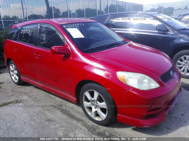 2T1KR32E23C001153 - 2003 TOYOTA COROLLA MATRIX XR RED photo 1