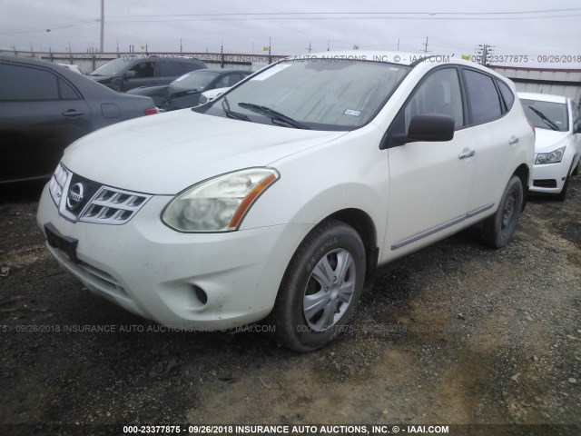 JN8AS5MT7BW176385 - 2011 NISSAN ROGUE S/SV/KROM WHITE photo 2