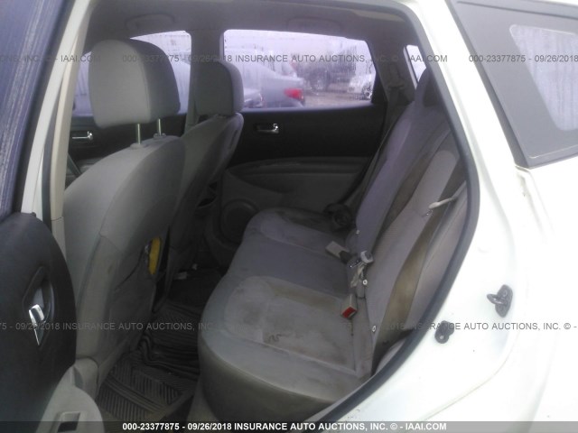 JN8AS5MT7BW176385 - 2011 NISSAN ROGUE S/SV/KROM WHITE photo 8