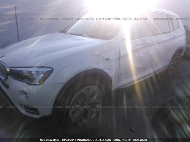 5UXWX9C56F0D48414 - 2015 BMW X3 XDRIVE28I WHITE photo 6