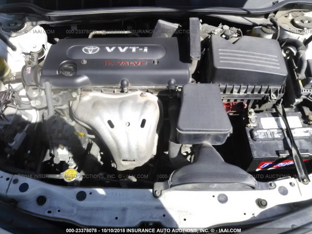 4T1BE46K98U758803 - 2008 TOYOTA CAMRY CE/LE/XLE/SE WHITE photo 10