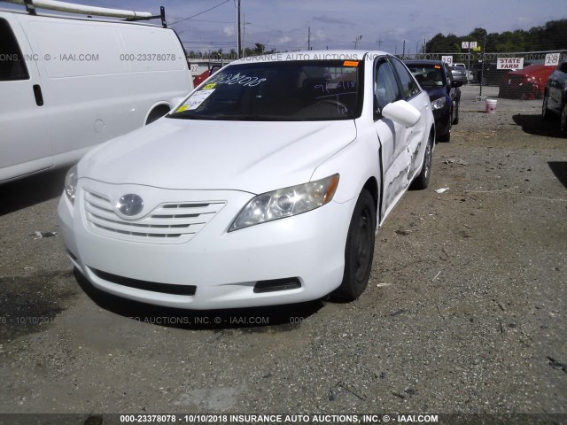 4T1BE46K98U758803 - 2008 TOYOTA CAMRY CE/LE/XLE/SE WHITE photo 2